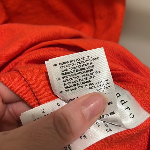 Sandro Paris Ruffle Trim Short Sleeved Dress - Picture 5 of 6